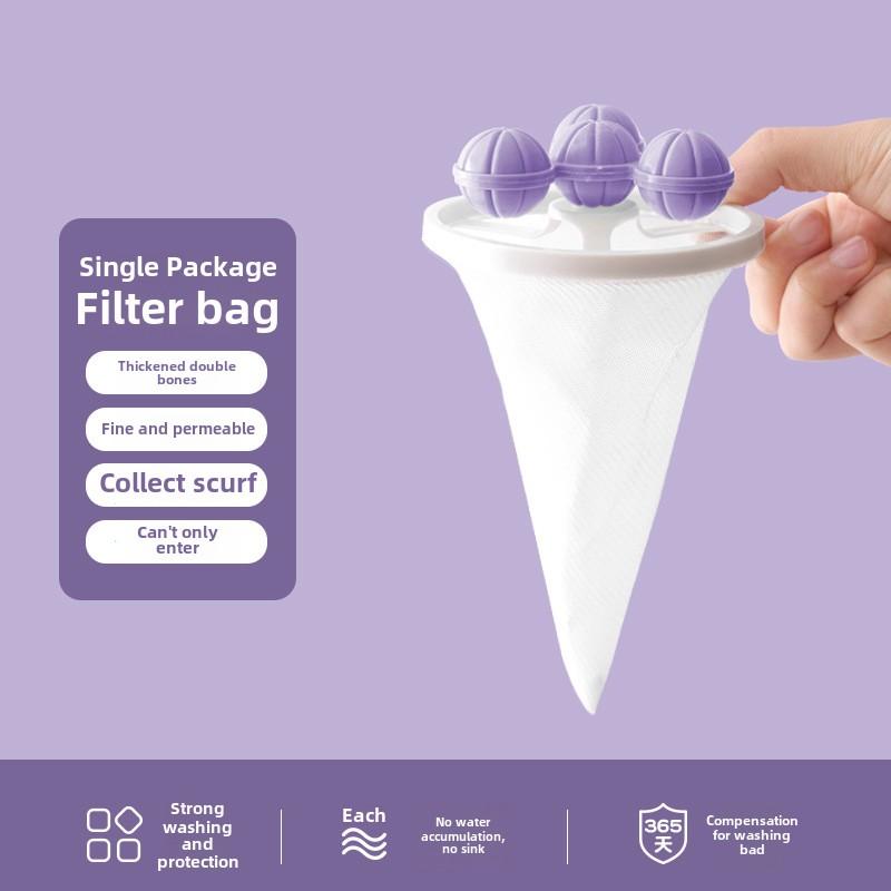 Laundry Lint Remover, Reusable Washing Machine Hair Catcher, Pet Fur Lint Filter for Clothes, Floating Mesh Laundry Bag