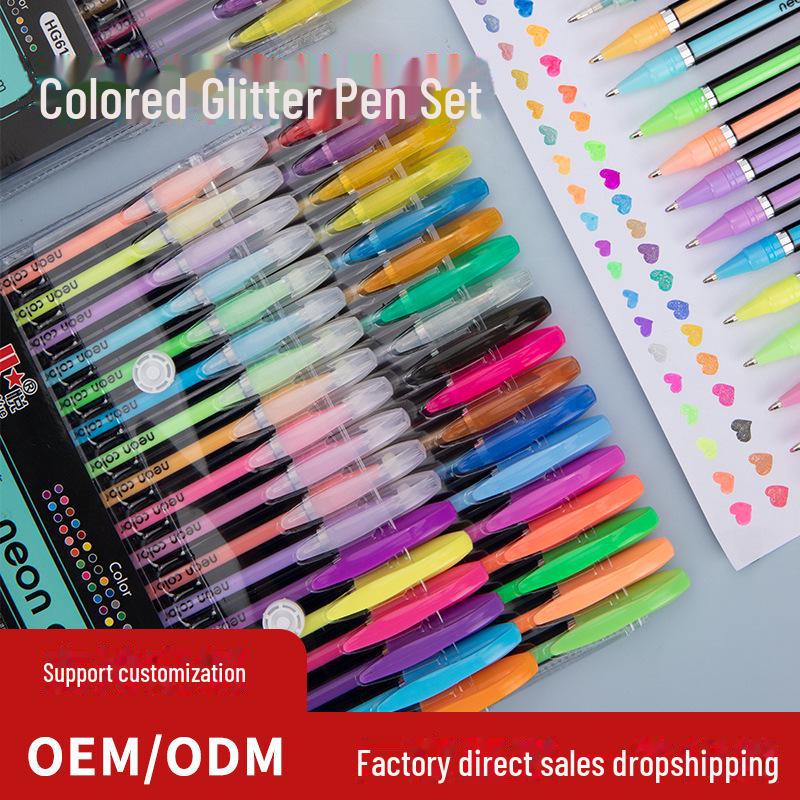 Эксклюзивный набор канцелярских товаров: Флэш-ручка, металлическая ручка, контурная ручка, ручка для справочника, нейтральная ручка, акварельная ручка, маркер