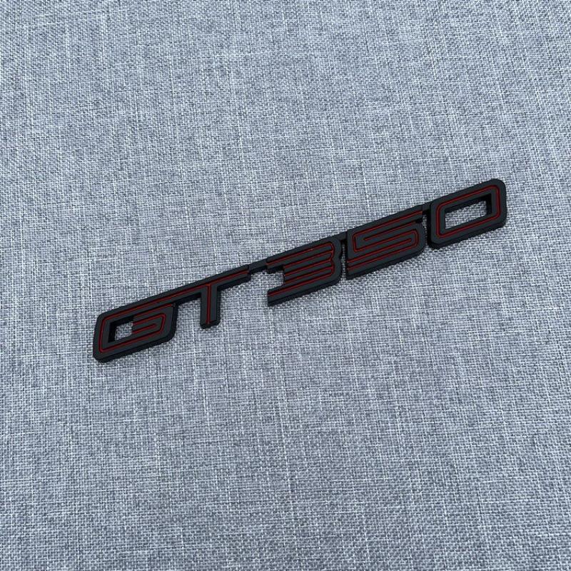 Suitable GT350 logo tail label GT500 metal modified displacement car sticker fender side label