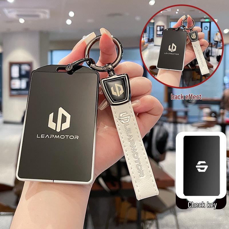 Leapmotor C10 Premium Metal Key Case: Decorative Protective Shell for Remote Control.