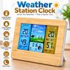 Wireless RF Transmission Wireless Weather Station Color Display Weather Forecast Clock  Home Office