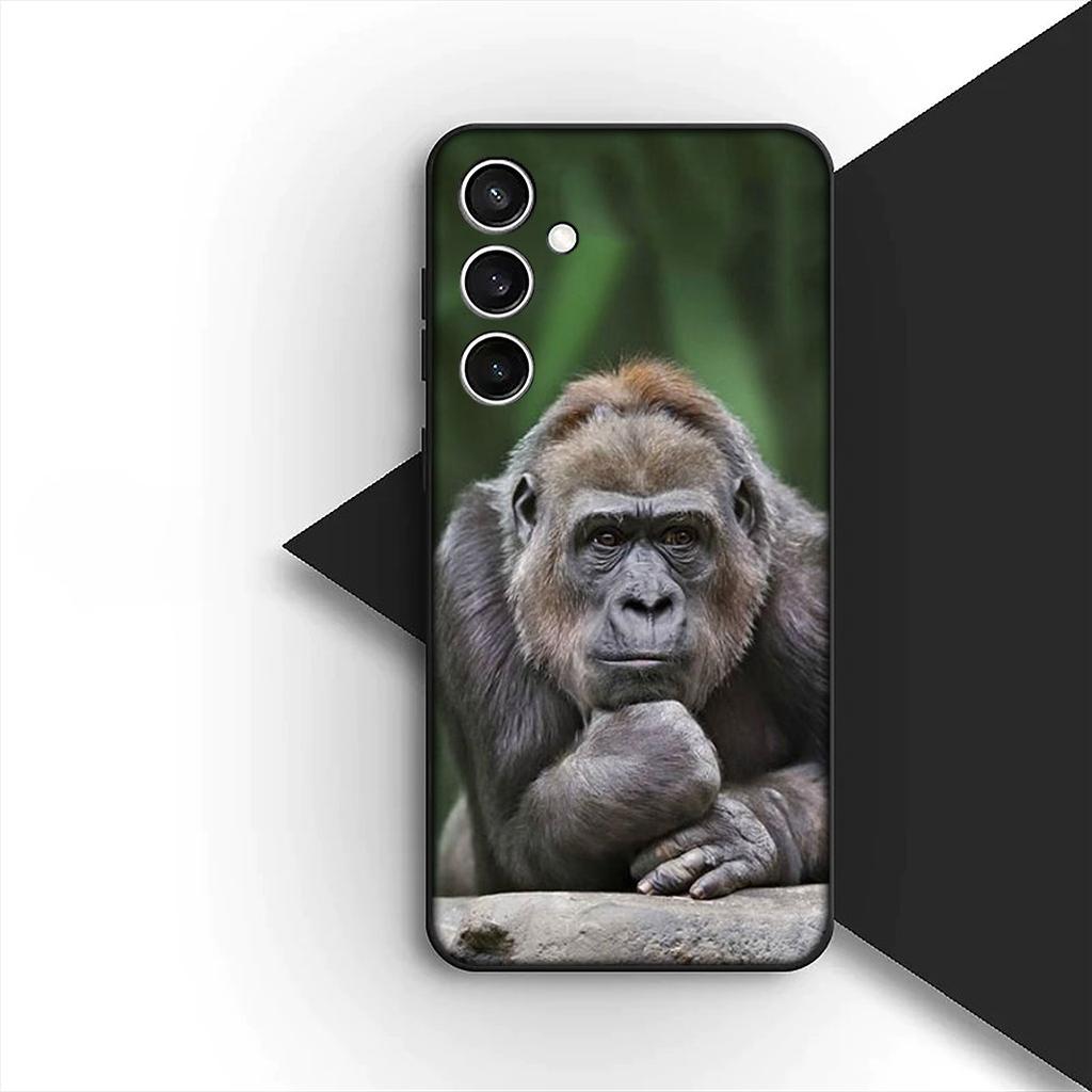 Cover for Samsung Galaxy S20 S22 S21 FE Ultra Plus A07 A17 A15 A16 A25 A57 A37 Casing Phone Case Animal Monkey Gorilla Ape Baby