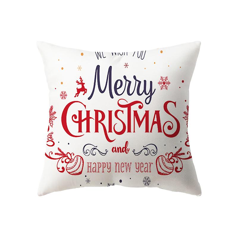 Рождественские украшения Рождественская тема Печатный узор Чехлы для подушек Домашняя гостиная Украшение дивана Подушка Наволочка