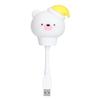 Милый ночник в форме животного USB LED Мягкий мультяшный ночник для детской комнаты Лампа для сна для ребенка Детский подарок Белый медведь 16 см