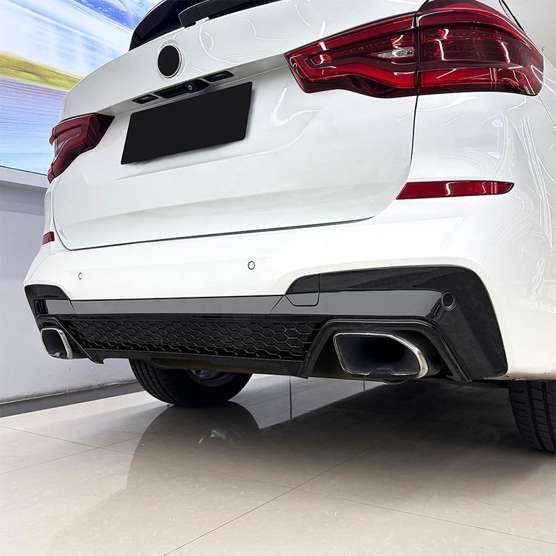 Для BMW X3 G01 M Sport 2018-2026 X3M Стиль Высококачественный ABS Автомобильный Задний Бампер Губа Спойлер Глянцевый Черный Карбоновое Волокно Вид Обвес