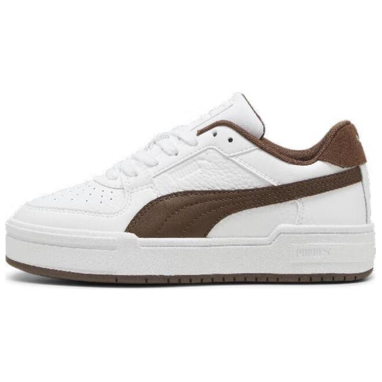 Puma Ca Pro Comfortable Versatile Low-Top Sneakers Women Sneakers White Brown 394749-09