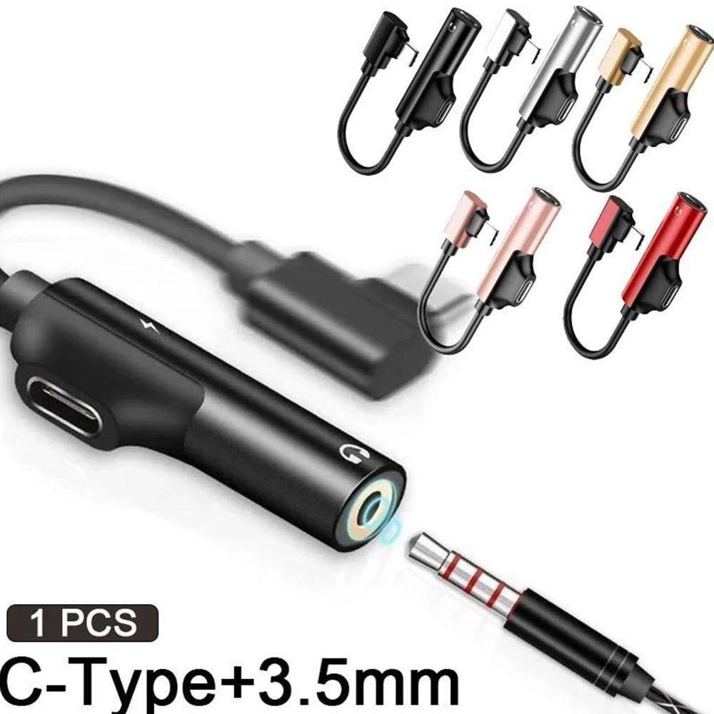 Кабели Адаптер Type C Адаптер USB-C для Наушников Аудиокабель Аудиоадаптер Разветвитель Аудио Type C Type C на 3,5 мм Jack Вспомогательный Кабель