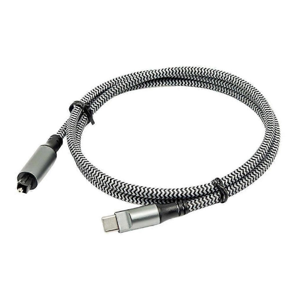 USB C Штекер на TOSLINK Штекер Оптический Аудио Адаптер USB-C на SPDIF Цифровой Конвертер для Подключения к Компьютеру Ноутбуку