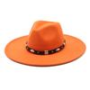 9.5Cm Big Brim Woolen Jazz Top Hat Women'S Fashion Casual Big Edge Felt Hat Men'S Jazz Hat