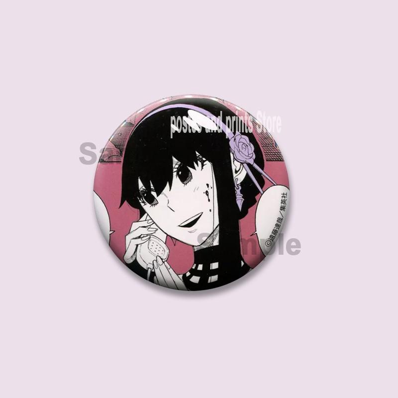 Anime SPY×FAMILY Yor Forger Brooches Cartoon Character Cosplay Badges Manga Role Soft Buttons Lapel Pins Hat Backpack Ornaments