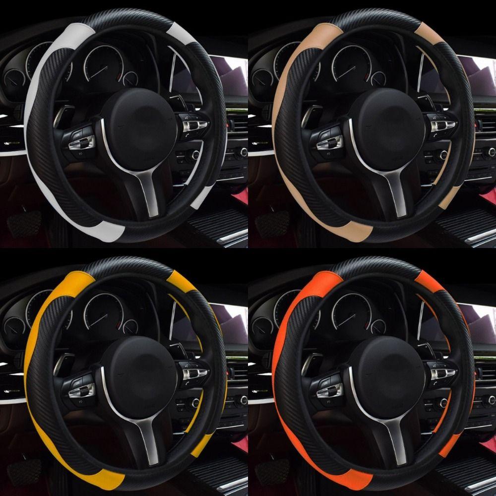 Дышащая защита рулевого колеса автомобиля из микрофибры, аксессуары для салона автомобиля внедорожник