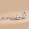 Earrings for 6 one diamond pure round cut artificial diamond silver base metal platinum plated female gift with wrapping included women, unisex,