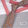 Печать 8 см галстук для рук повседневный свидание свадьба жених красный узор цветочный ретро тренд