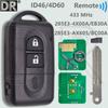 ДР ID46/4D60 Чип 433 МГц 285E3AX605/285E3BC00A Автомобильный Пульт Ключ Для Nissan Qashqai Micra Xtrail Note Juke K12E Pathfinder NV200