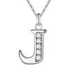 Hip-Hop Diamond Initial Necklace - Stylish 26-Letter Pendant for Men and Women