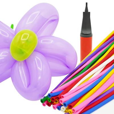 Шарики для скручивания для шариков Включает ручной насос A'sTool Art, (200 воздушных шаров)