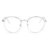 Fashion Round Portable Eye Protection Metal Glasses Anti-Blue Light Eyeglasses Ultra Light Frame