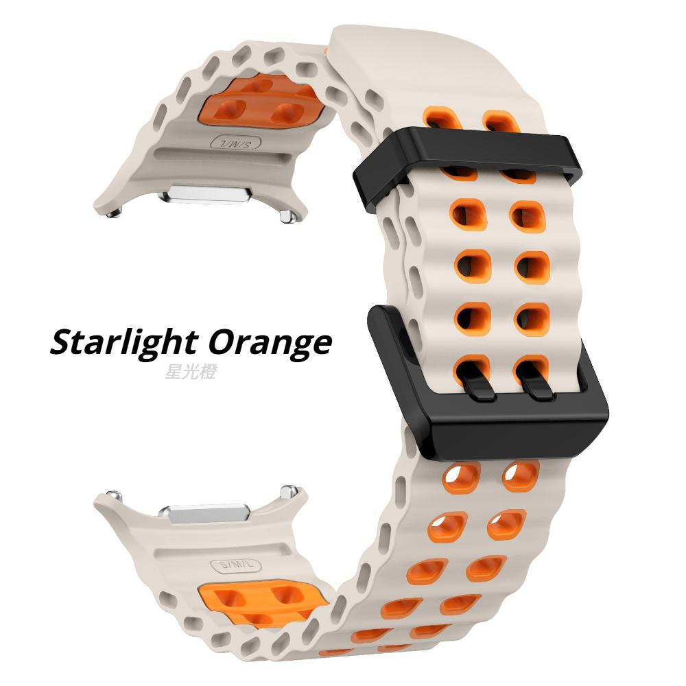 Ocean Silicone Band For Samsung Galaxy Watch Ultra 2 47mm Original Breathable Wristband Correa for Galaxy Watch Ultra 2024/2025/2026 Strap