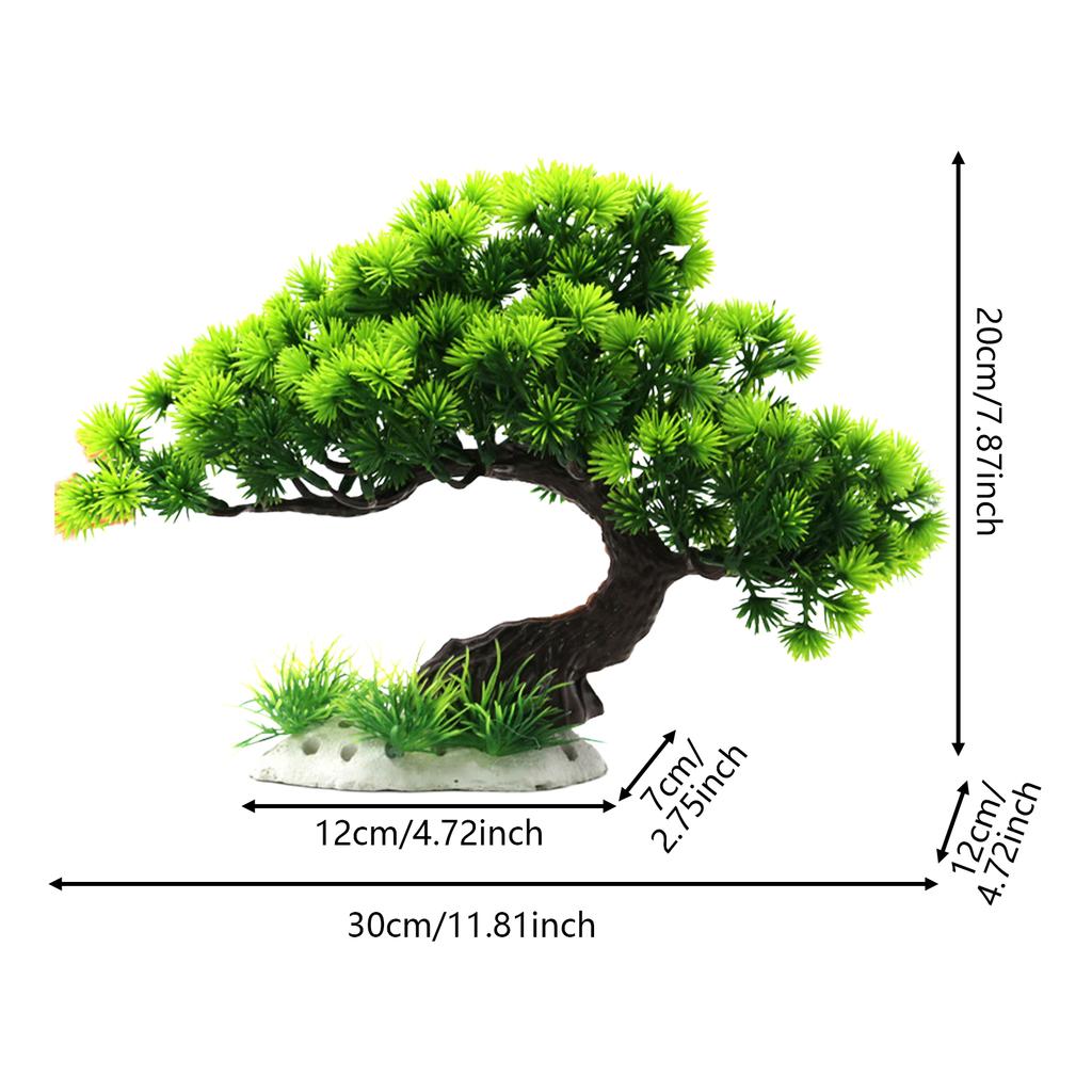Aquarium Artificial Plastic Plants Decoration Easy and Quick Solution for Fish Tank Landscaping for Glass Containers Aquariums