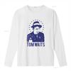 Tom Waits T Shirt Music Rock N Roll Nick Cave Vintage Washed Stretched Top For Everyday Wear Versatile Unisex Slightly