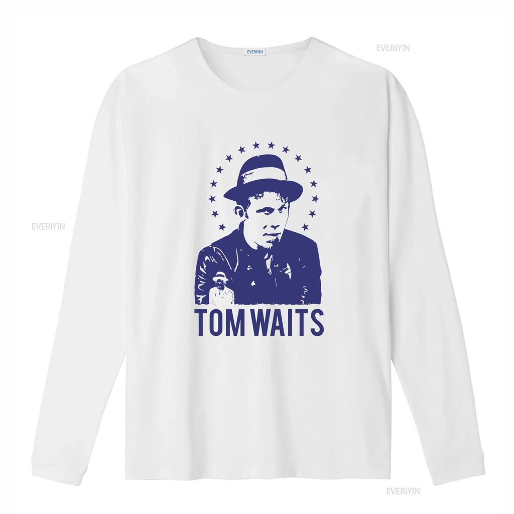 Tom Waits T Shirt Music Rock N Roll Nick Cave Vintage Washed Stretched Top For Everyday Wear Versatile Unisex Slightly