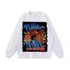 Vintage Hip Hop Streetwear Graphic Print Cotton Long Sleeve Tee Unisex Oversized Fit
