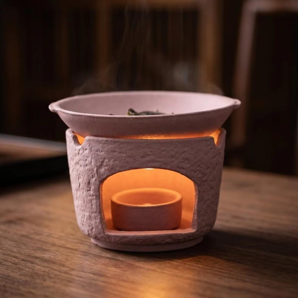 Ceramic Incense Burner Japanese Style Aromatherapy Stove Tea Warmer Tea Oven Tabletop