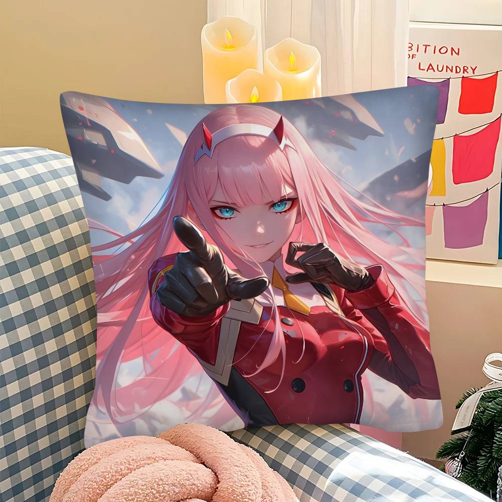 1 шт. D-Darling In The Franxx Zero Zero Two Наволочка Модная Квадратная Наволочка Спальня Диван Комната Ins Декор Отдых
