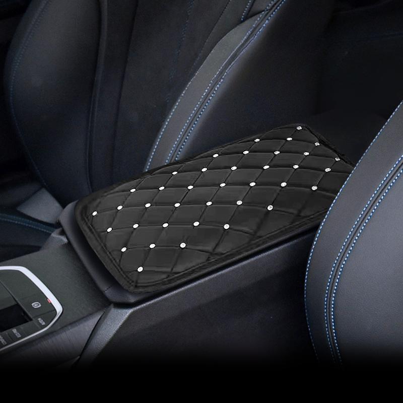 Кожаный хрустальный алмазный автомобильный рычаг переключения передач, автомобильный ручной тормоз, ремень безопасности, чехол, подлокотник, коврик, аксессуары для салона автомобиля