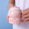 Unicorn Ceramic Water Cup Dinosaur Shaped Mug with Cover Spoon Creative Hand Painted Cartoon Super Cute Super Cute Personality