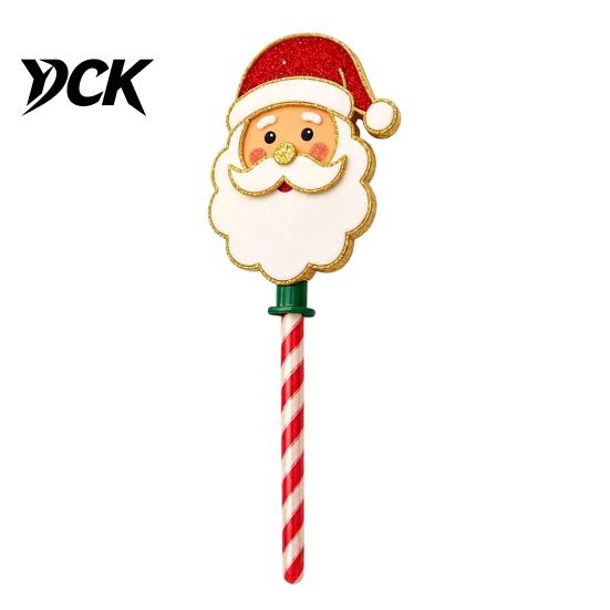 Convenient Checkout Payment Wand Christmas Tap-to-Pay Wand, Candy Cane Handle Credit Card Holder, Cute Magic Holder for Santa Snowman Tree Gingerbread
