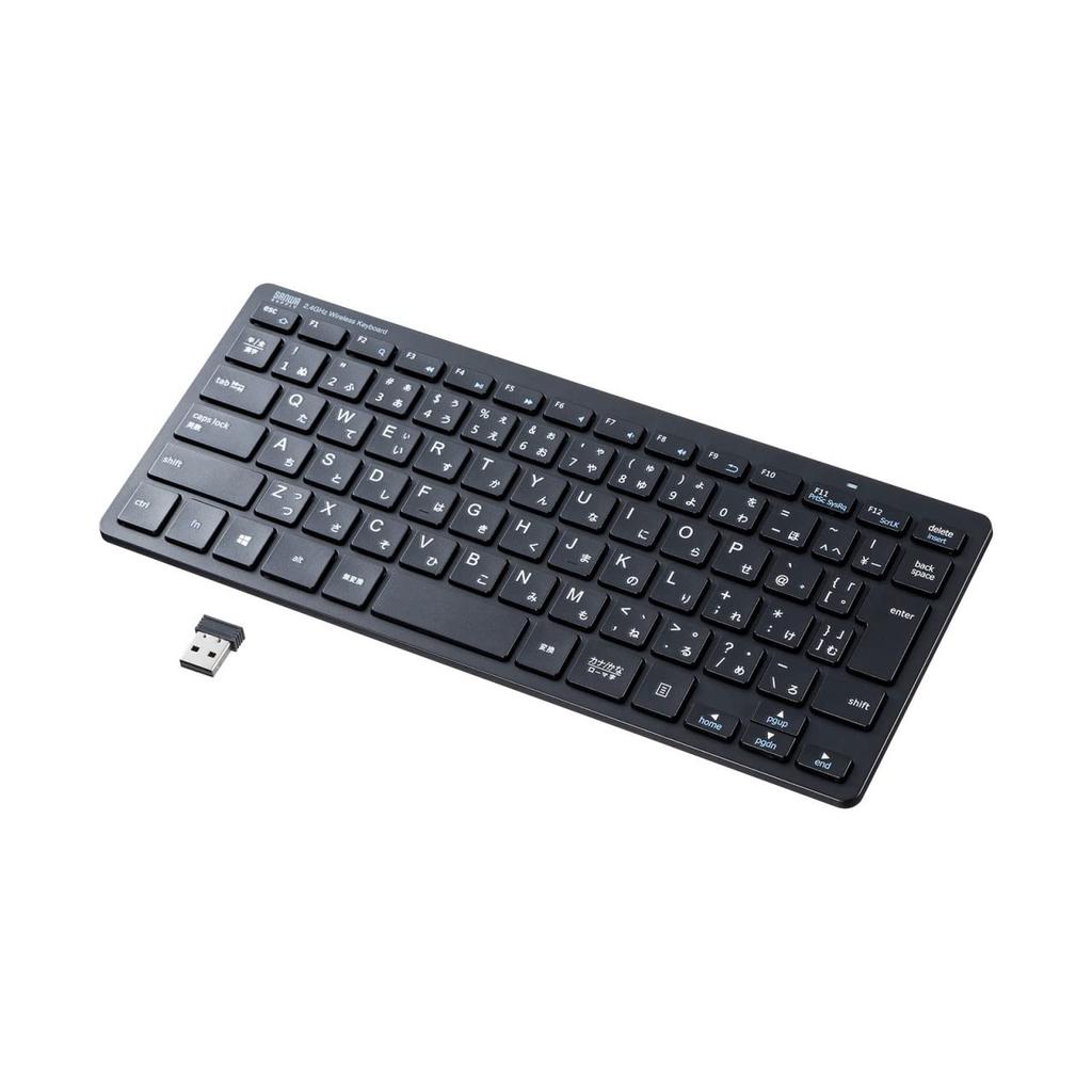 Клавиатура Sanwa Supply Wireless A Slim Design Antibacterial Pantograph Black (USB-приемник) СКБ-WL36BK