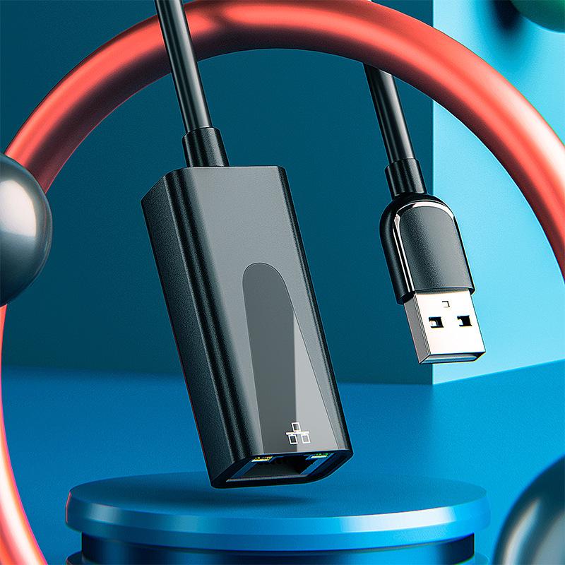 Сетевой USB-адаптер для ноутбуков Huawei, Apple, настольных компьютеров, RJ45, Nintendo, 100 Мбит/с / 1000 Мбит/с