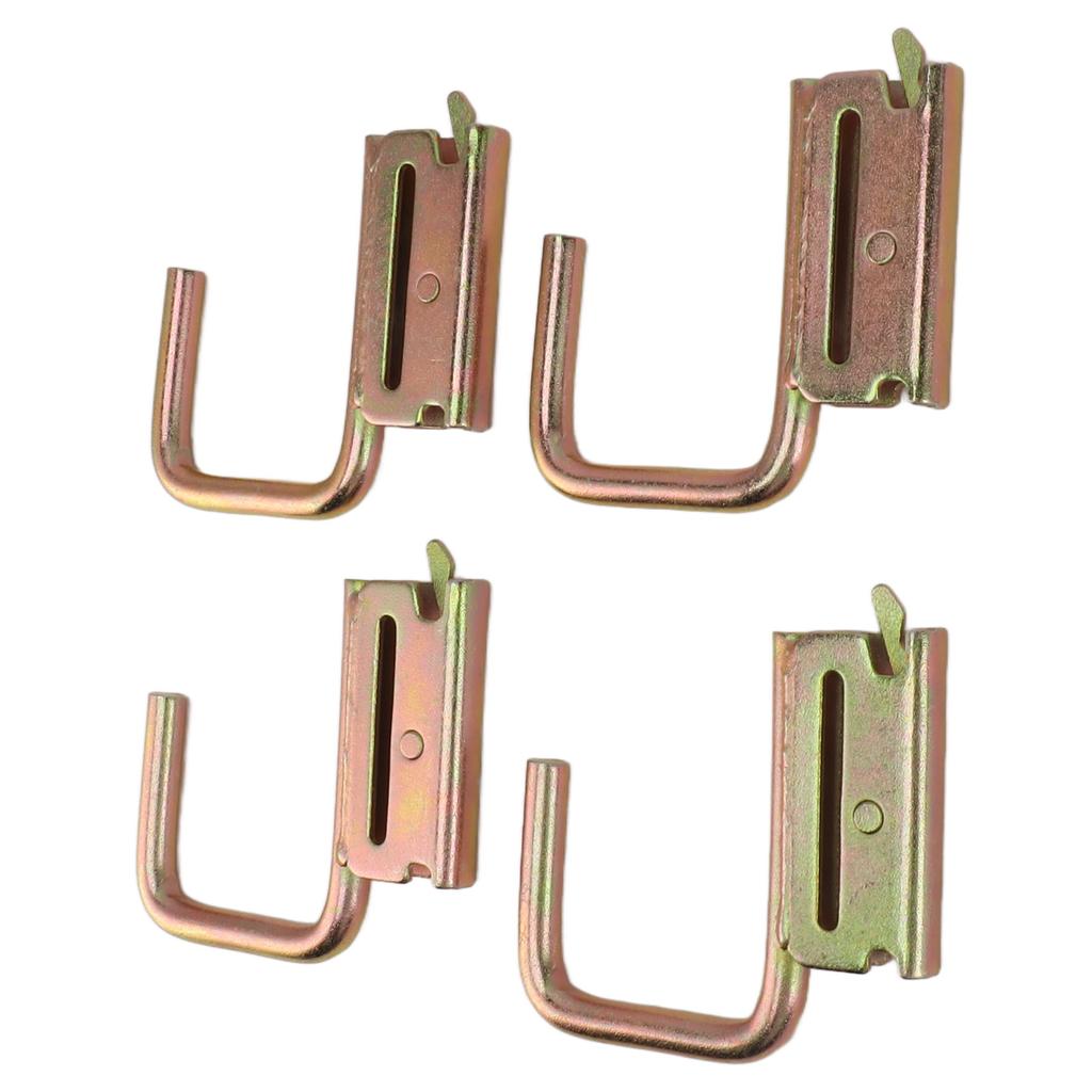 4pcs E Track Hooks Maximum Load 1200 Pounds E Track J Hook Accessories for Rv Marine Bedroom Pickup