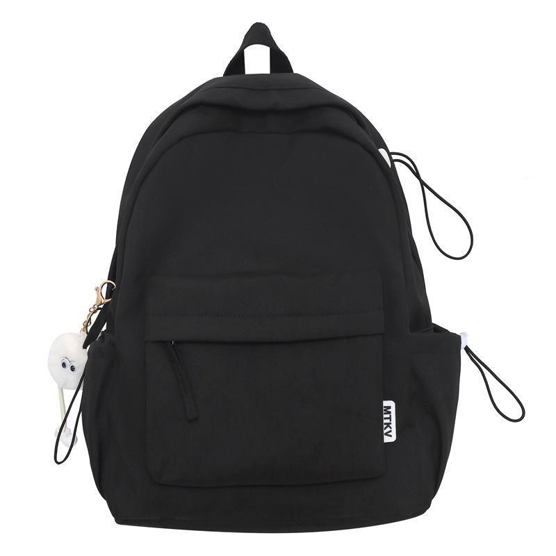 Сплошной цвет рюкзак женский кампус младших классов средней школы школьный ранец