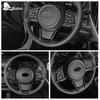For Subaru Crosstrek Impreza 2018 2019 2020 2021 2022 2023 2024 Carbon Fiber Style ABS Car Steering Wheel Sticker Interior