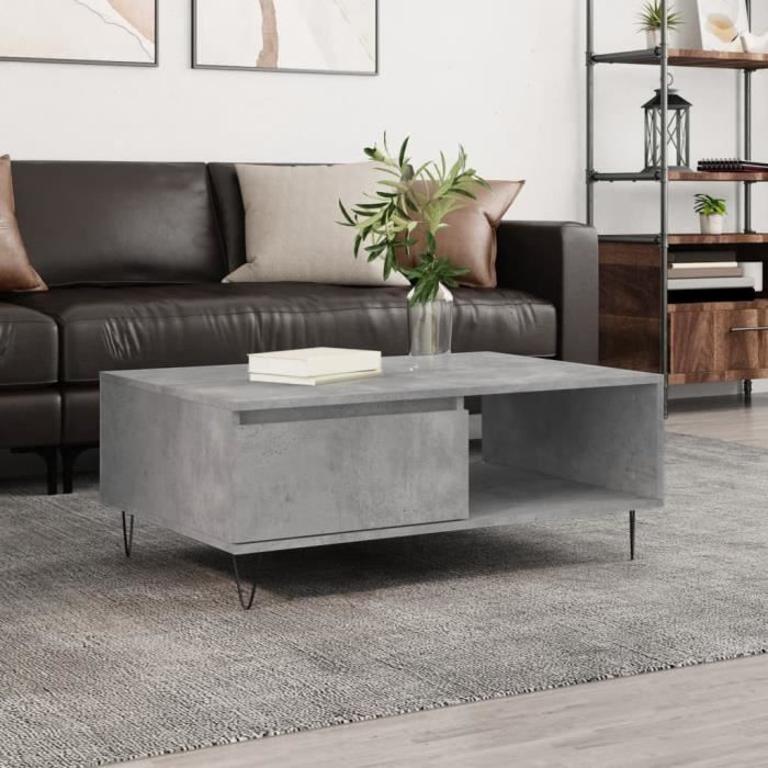 VidaXL Coffee Table Concrete Grey 90x60x35 Cm Engineered Wood 827064