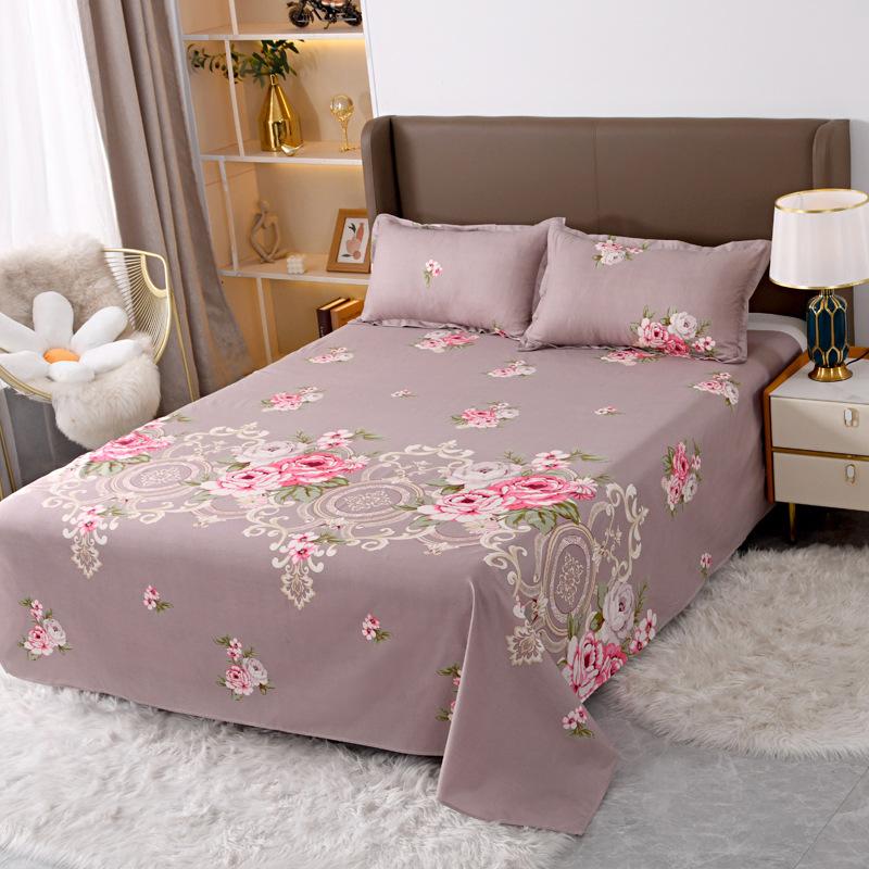 3pcs Print Bedding Set, Soft and Comfortable, Suitable for Bedroom, Guest Room One Fitted Sheet + Two Pillowcases, No Core