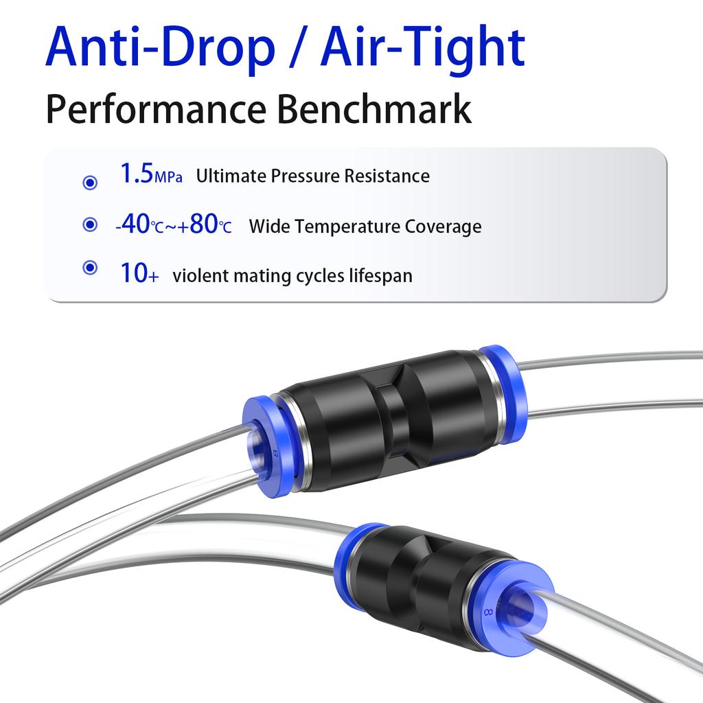 1/10/50pcs PK Pneumatic Connector Plastic 5-way Variable Diameter Water Pipe Connector Quick-plug Air Distributor 4/6/8/10/12mm