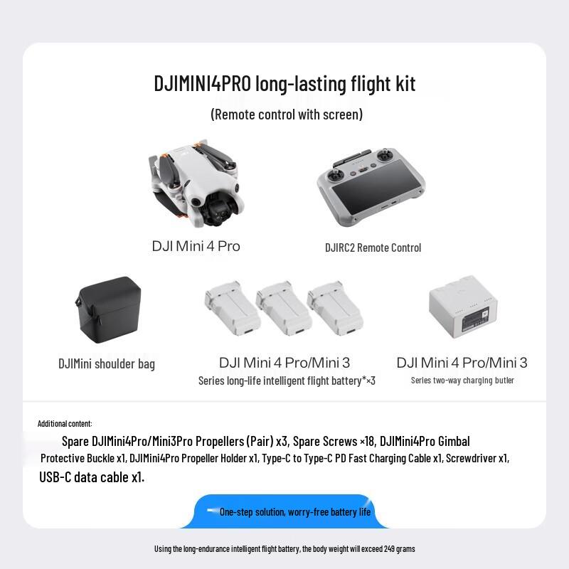 DJI Дрон Mini 4 Pro Long Endurance Fly More Combo (Китайская версия)