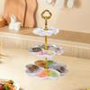 Fruit Plate Snack Holder Three Tier Candy Tray Vegetables Countertop Bowl Storage Cake Stand