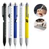 Multitool Pen Multi-functional Pens with LED Light Flathead Phillips Screwdrivers Level Ruler