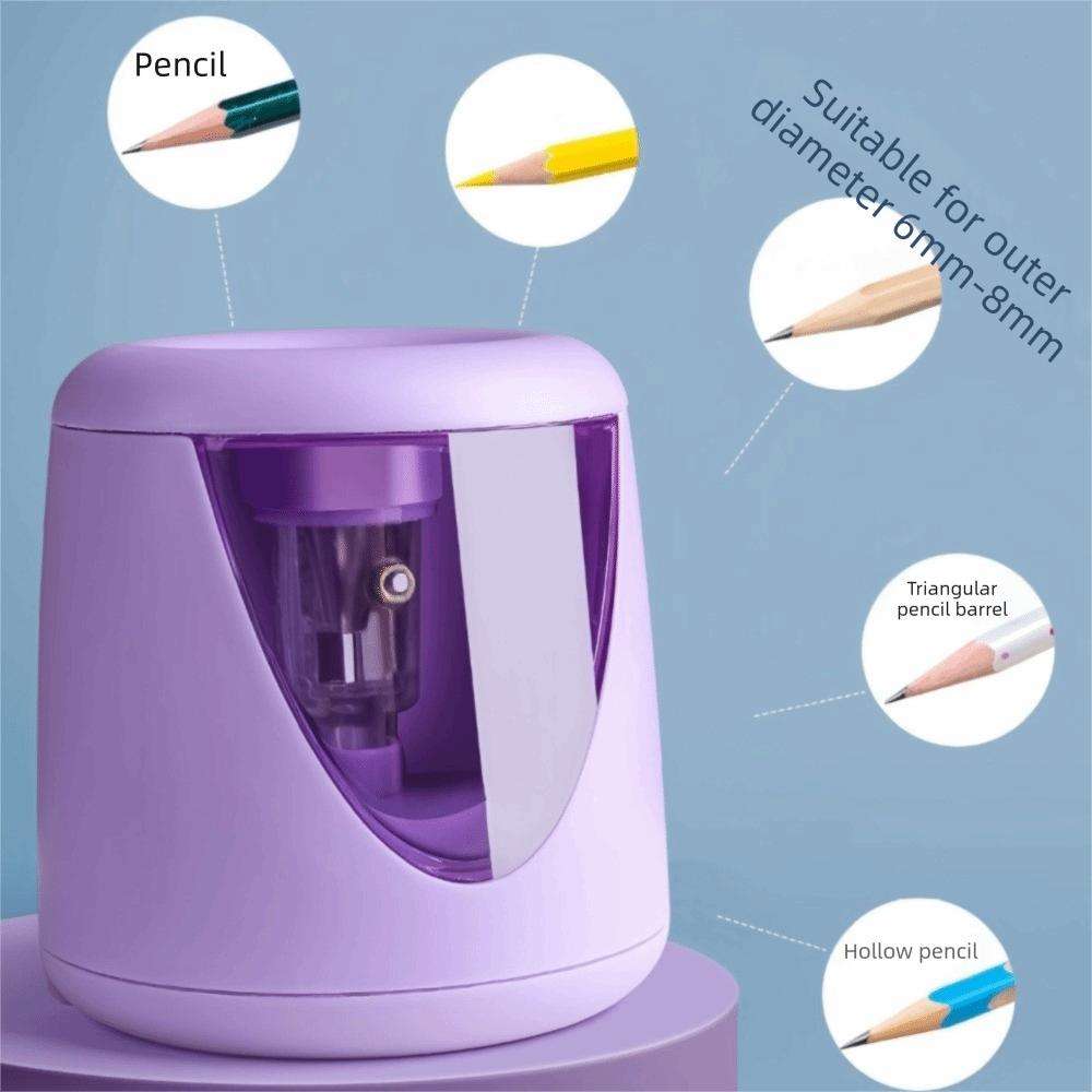 Decorative Sticker Automatic Pencil Sharpener Automatic Switch Pencil Sharpener School Supplies