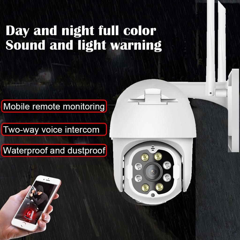 Открытая беспроводная PTZ 2-сторонняя камера видеонаблюдения 1080P WIFI IP купольная ночная камера безопасности