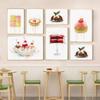 Fashion Graffiti Art Beautiful Fruit Ice Cream Dessert Poster Wall Art Canvas Painting Living Room Kitchen Home Decoration Mural No Frame