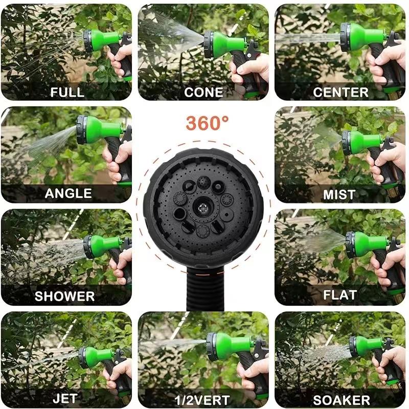 WTEMPO Многофункциональная автомойка, телескопический набор водопроводных труб для полива цветов, автомойка, водяной пистолет, садовый шланг, распылитель