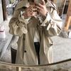 Модный осенне-зимний повседневный хлопковый плащ с поясом, винтажные длинные пальто большого размера, пальто