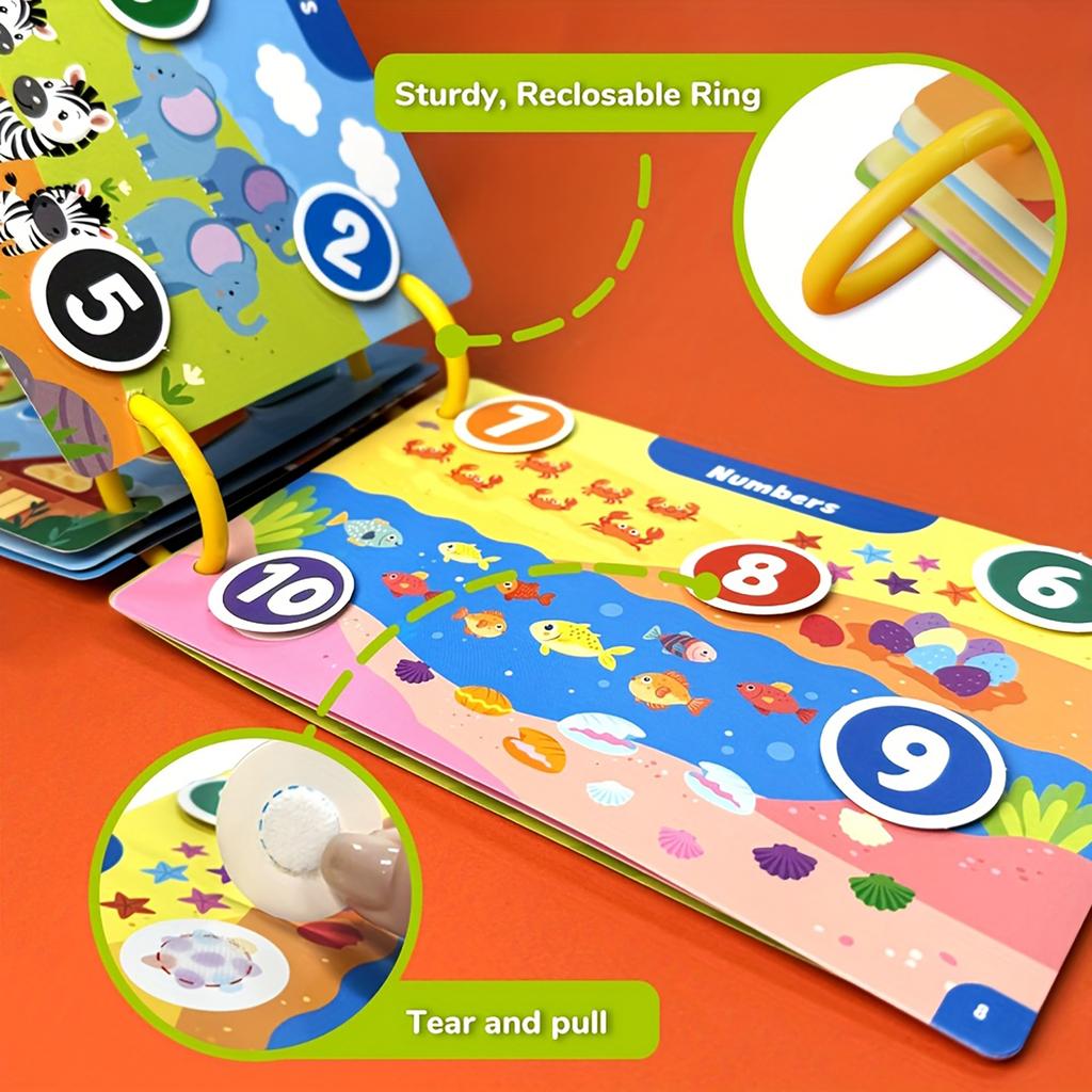 Interactive Education Learning Sticker Book Children's Puzzle Toys