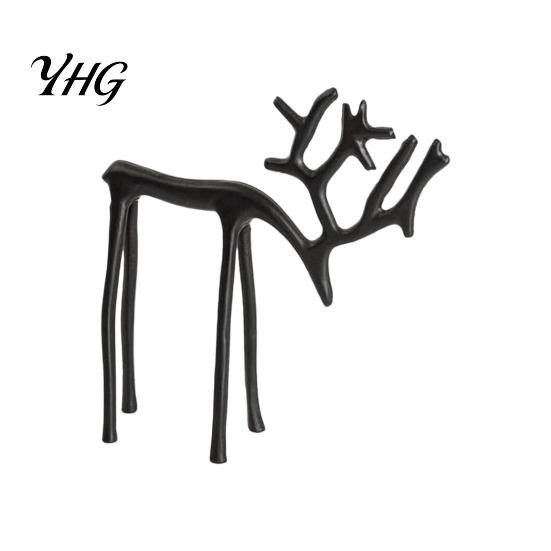 Bedroom Decorative Accents Christmas Reindeer Statue, Small Deer Sculpture Figurine, Modern Elegant Statues Holiday Decor for Tabletop, Mantel, Living