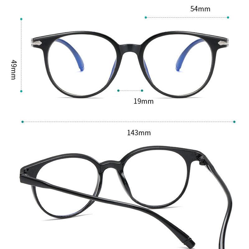 Очки для глаз, маленькие очки в оправе, женские очки в стиле ретро, ​​женские новые модные очки в оправе, персонализированное плоское зеркало, прозрачный желеобразный цвет